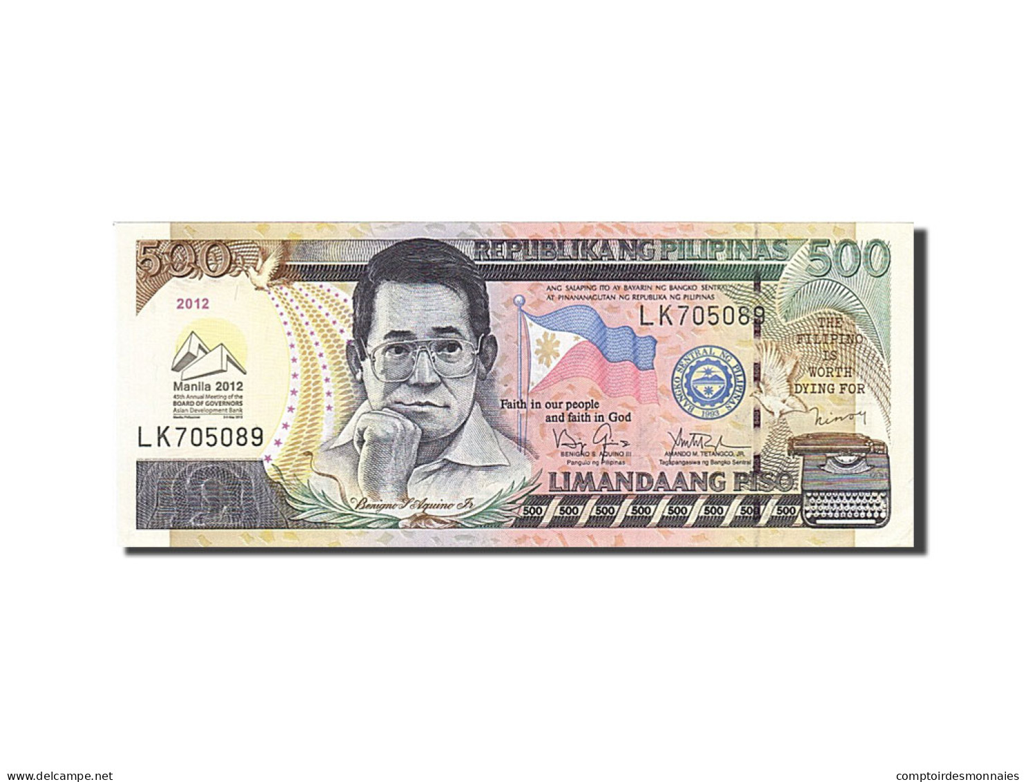 Billet, Philippines, 500 Piso, 2012, 2012, SPL - Philippines
