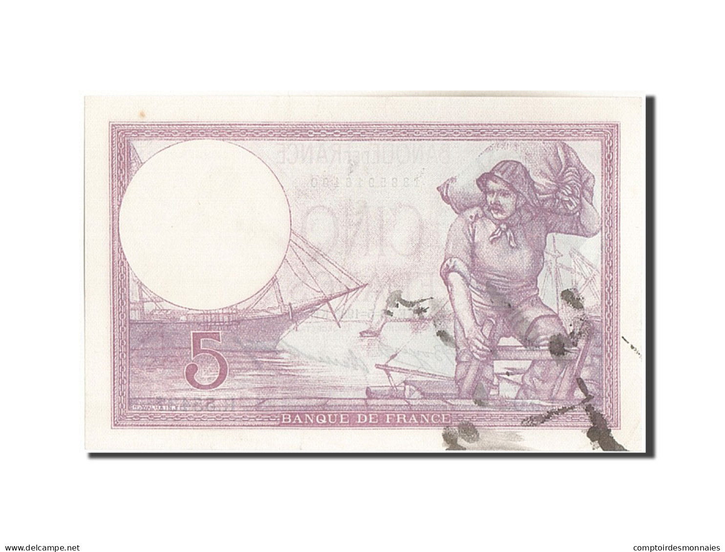 Billet, France, 5 Francs, 5 F 1917-1940 ''Violet'', 1933, 1933-05-26, TTB - 5 F 1917-1940 ''Violet''