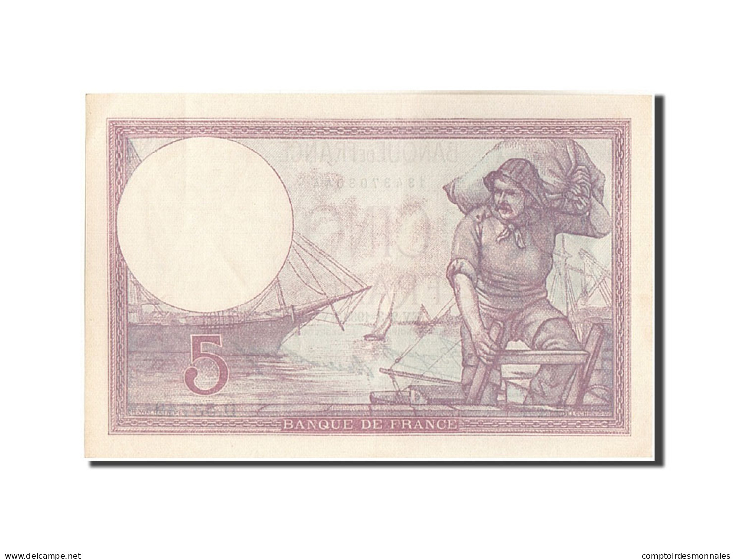 Billet, France, 5 Francs, 5 F 1917-1940 ''Violet'', 1933, 1933-03-02, SUP - 5 F 1917-1940 ''Violet''