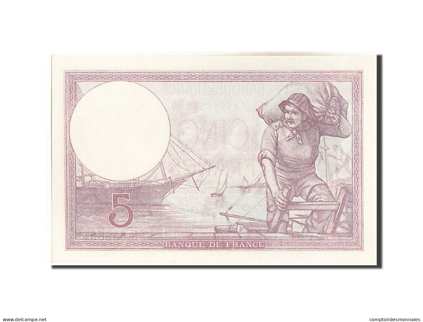 Billet, France, 5 Francs, 5 F 1917-1940 ''Violet'', 1933, 1933-06-08, SPL - 5 F 1917-1940 ''Violet''
