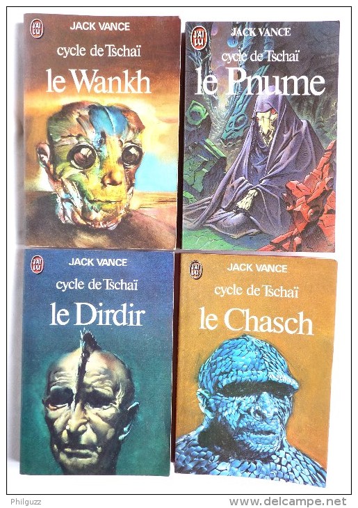 LIVRE SF SERIE COMPLETE DE 4 LIVRES LE CYCLE DE TSCHAI - JACK VANCE - JAI LU - Autres & Non Classés