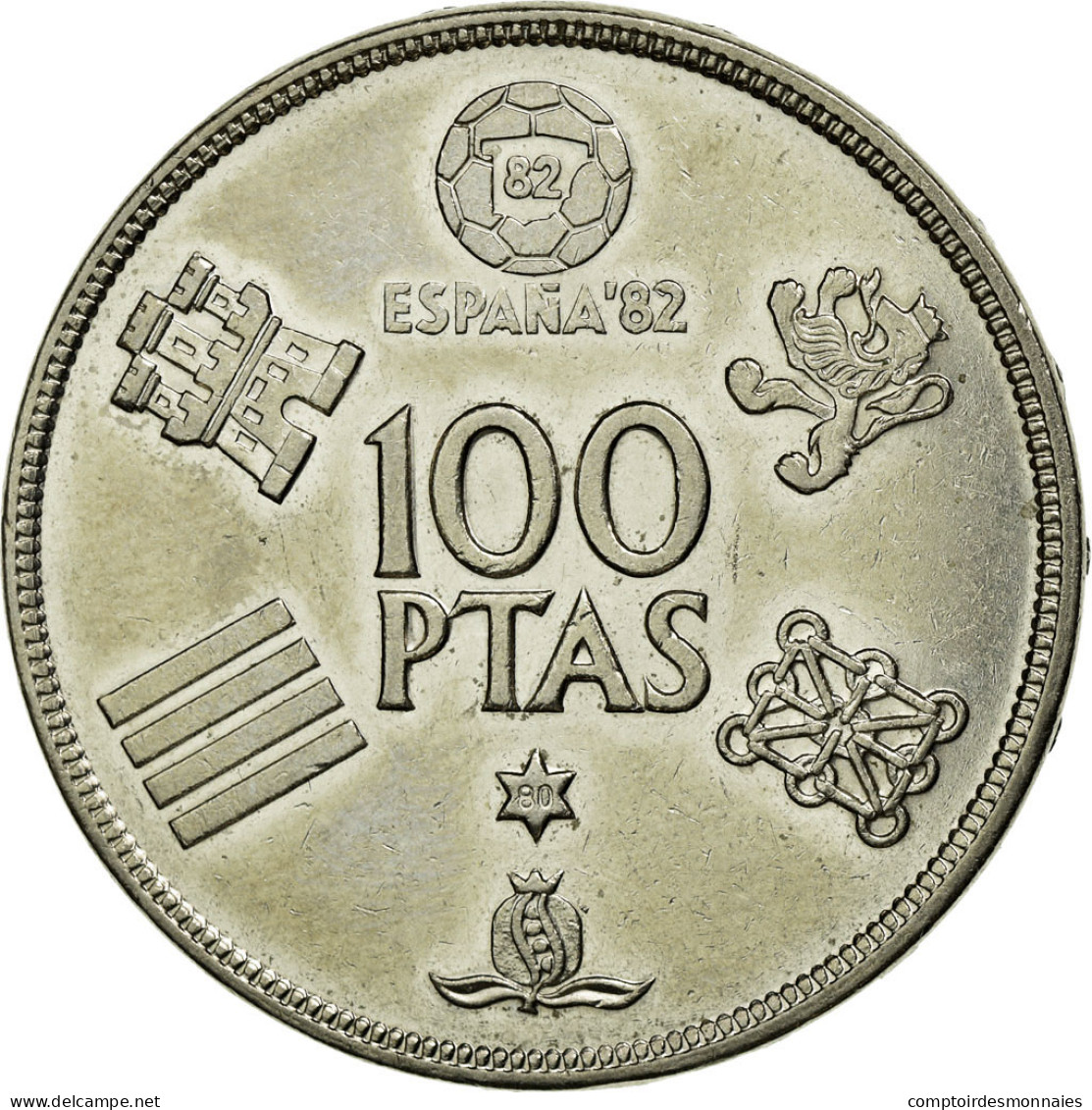 Monnaie, Espagne, Juan Carlos I, 100 Pesetas, 1980, TTB+, Copper-nickel, KM:820 - 100 Pesetas