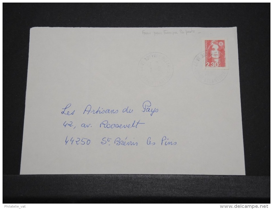 FRANCE - Env Avec Faux Pour Tromper La Poste Ayant Voyagée ... - A Voir - Lot P 16069 B - Storia Postale