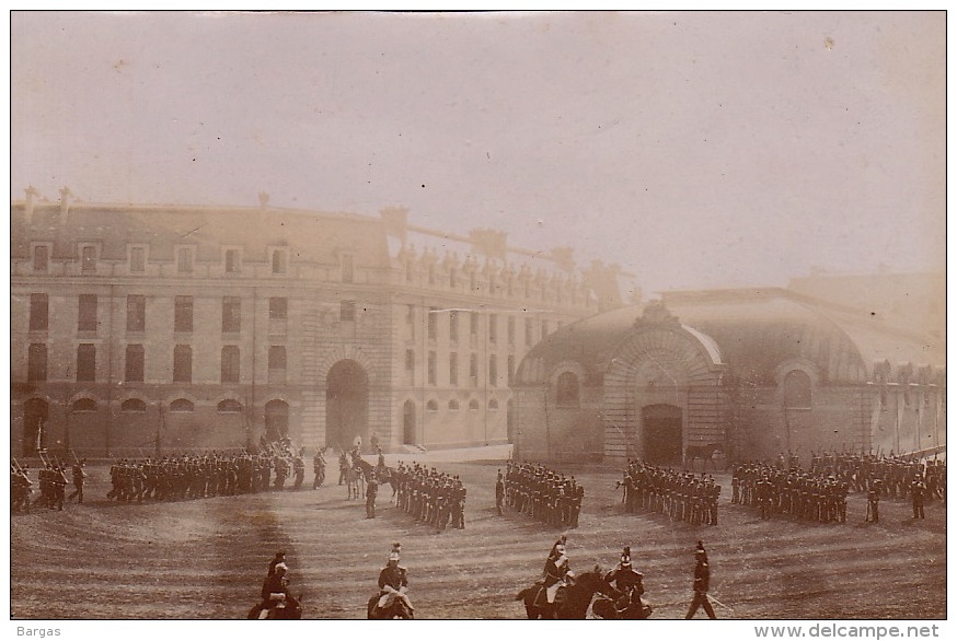 Photo Ancienne Militaire Ecole Caserne - Guerre, Militaire