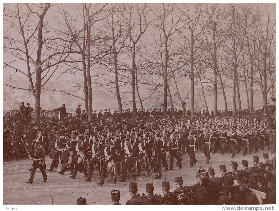 Photo Ancienne Militaire Uniforme Enterrement Du General Brault - Guerre, Militaire