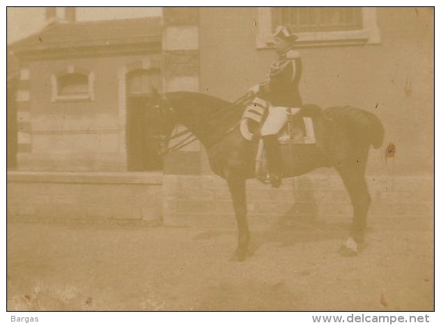 15 Photos Ancienne Militaire Officier Uniforme Cavalerie Chevaux - Guerre, Militaire