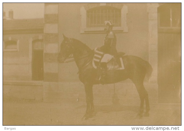 15 Photos Ancienne Militaire Officier Uniforme Cavalerie Chevaux - Guerre, Militaire