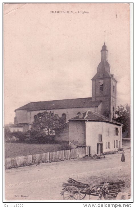CHAMPENOUX - L'Eglise - Ed. Bernel - - Chambley Bussieres