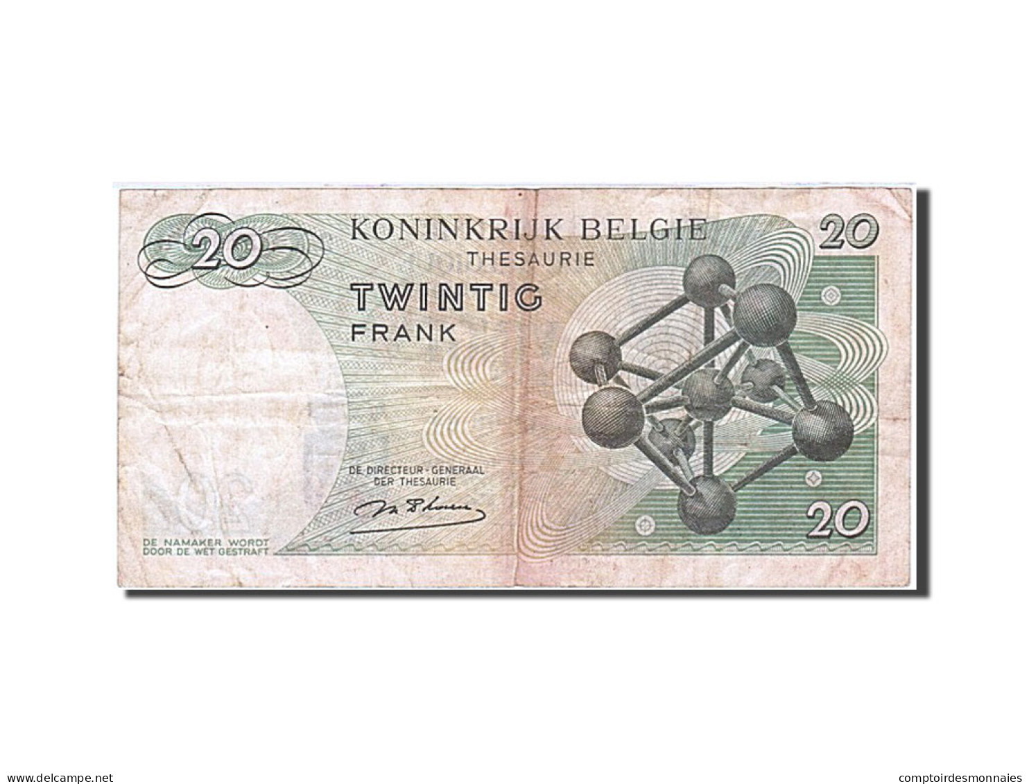 Billet, Belgique, 20 Francs, 1964-1966, 1964-06-15, KM:138, TB+ - Autres & Non Classés