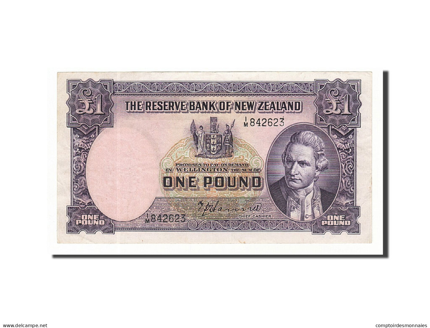 Billet, Nouvelle-Zélande, 1 Pound, Undated (1940-55), Undated, KM:159a, TTB - New Zealand
