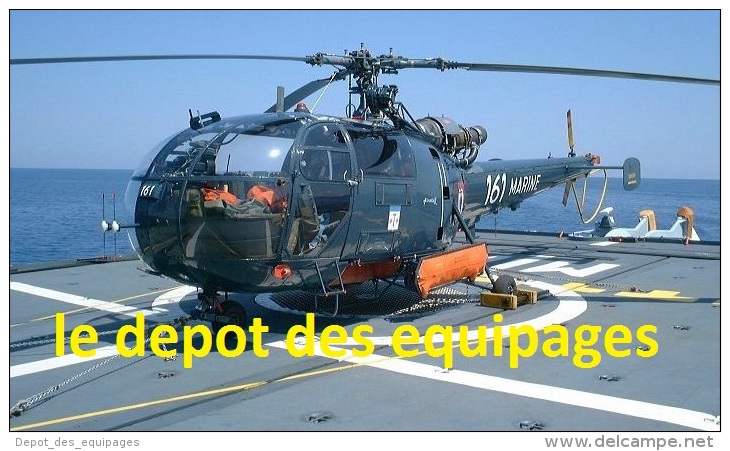 AERONAVALE MARINE : PORTE DE HELICOPTERE ALOUETTE III  , SUPER DECO !!!!  #.1