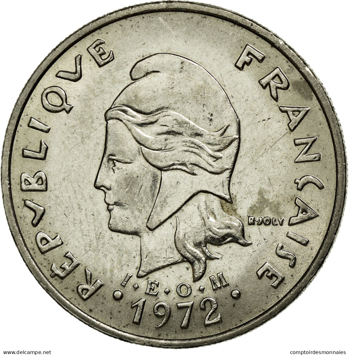 Monnaie, French Polynesia, 20 Francs, 1972, Paris, SUP, Nickel, KM:9 - Polynésie Française