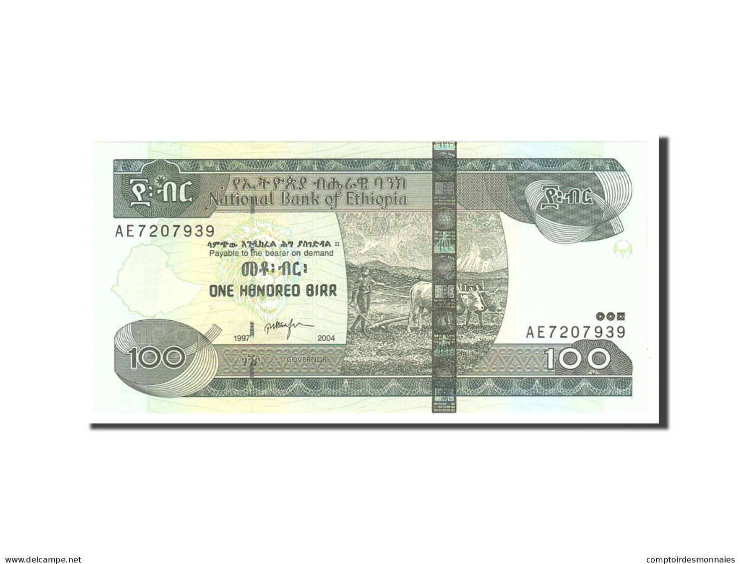 Billet, Éthiopie, 100 Birr, 1997, Undated, KM:52b, NEUF - Ethiopie