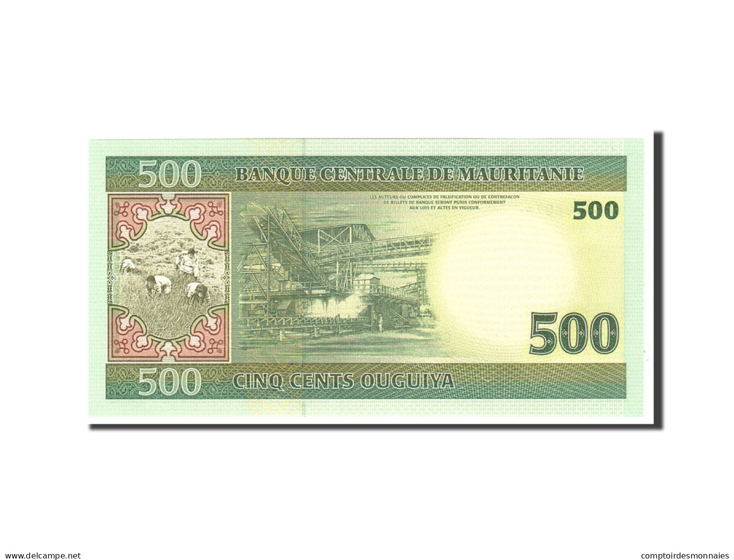 Billet, Mauritanie, 500 Ouguiya, 2004, 2004-11-28, KM:12a, NEUF - Mauritanië