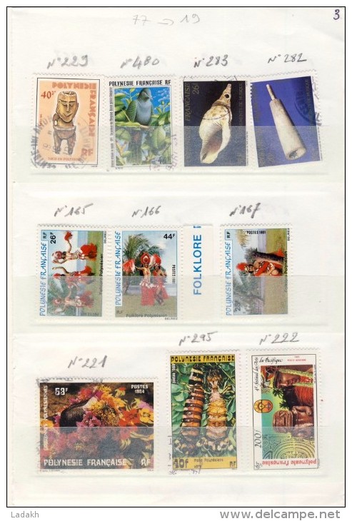 POLYNESIE FRANCAISE # PETIT LOT DE 18 TIMBRES # NEUFS ET OBLITERES  # - Collections, Lots & Series