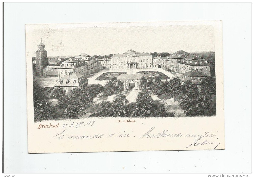 BRUCH SAL GR SCHLOSS 1903 - Bruchsal