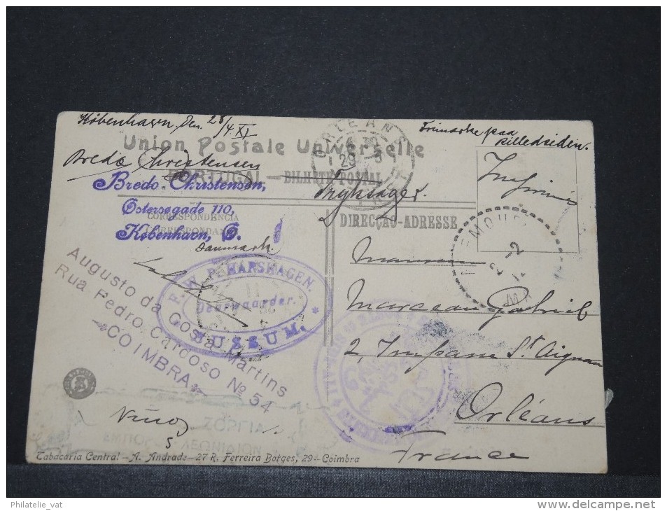 FRANCE - CP Globe Trotter 8 Pays Différents ... - R° Et V° Spectaculaires - 1912 - A Voir - P 16088 - Cartas & Documentos