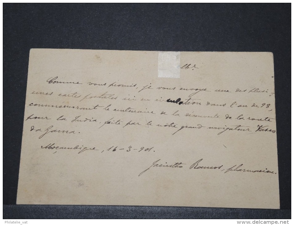 PORTUGAL MOZEMBIQUE - Entier Africa - Mozambique Pour Milan Italie Avec Griffe Paquebot - Superbe - 1901 - P 16101 - Mozambique
