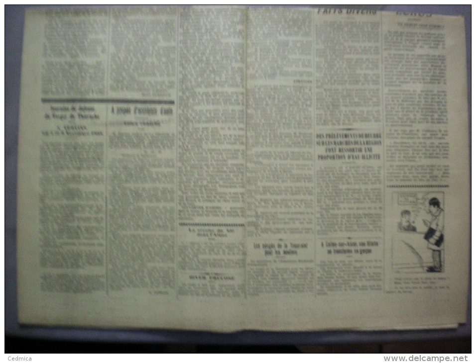 LE DEMOCRATE  DE L´AISNE  N°81  DU DIMANCHE 30 OCTOBRE 1938 - Autres & Non Classés