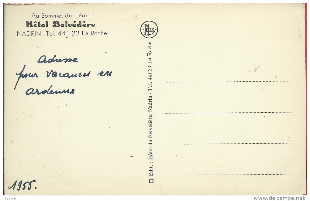 Cartes Province De Luxembourg / Petit Prix - Nadrin - Hôtel Belvédère - Oldtimer Citroën Traction ( Voir Verso ) - Houffalize