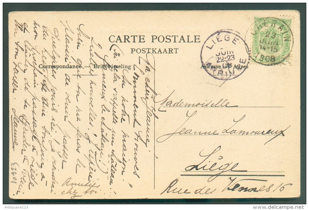 Carte De MONTLEBAN (Mont-le-Ban - Château De Bouxhout) Près De Gouvy Avec Affranchissement 5 Centimes Obl. Sc CHERAIN 23 - Gouvy