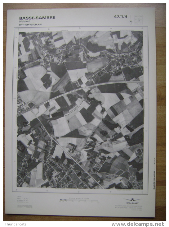 GRAND PHOTO VUE AERIENNE  66 Cm X 48 Cm De 1979  BASSE SAMBRE VELAINE - Cartes Topographiques