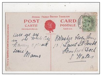 Franco British Exhibition Postmark 5 Sep 1908  955a - Expositions