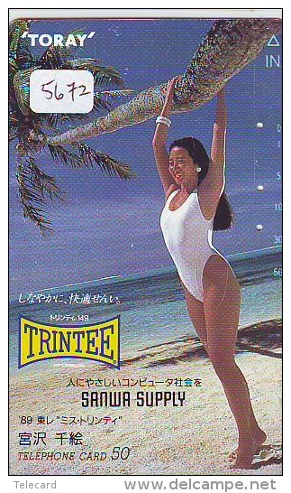 Télécarte Japon EROTIQUE (5672) TRINTEE EROTIC * Japan * ACTRESS  * TK * BIKINI  GIRL * BATHCLOTHES  * FEMME * SEXY LADY - Mode