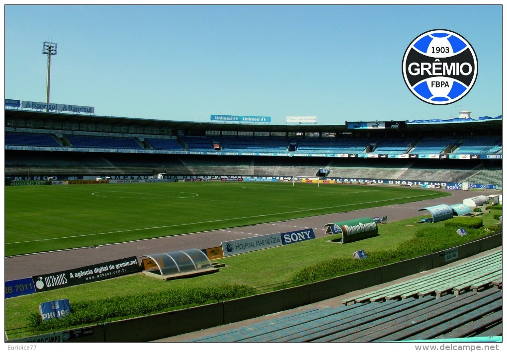 Stadium  Olímpico Monumental (Grêmio De Porto Alegre,Brasil ) Postcard - Size: 15x10 Cm. Aprox. - Calcio