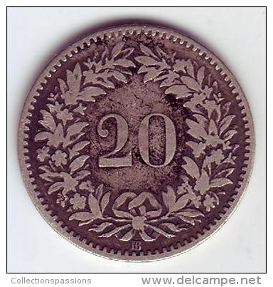 - SUISSE - 20 Rappen 1850 BB - - 20 Centimes / Rappen