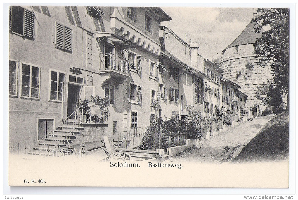 SOLOTHURN: Bastionsweg ~1900 - Autres & Non Classés