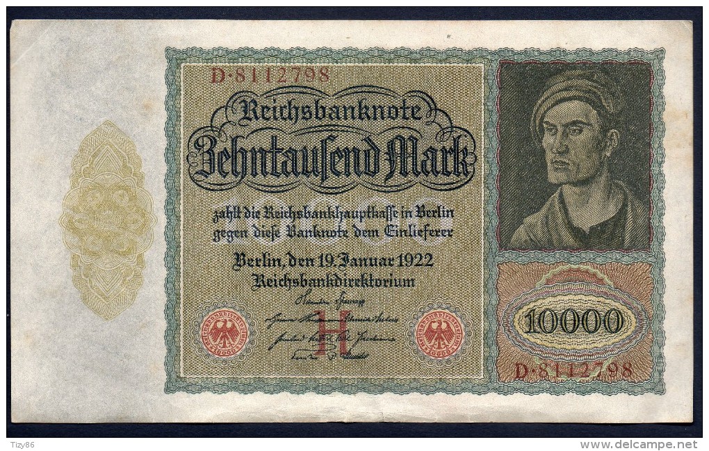 Germania - 10000 Marchi 19-1-1922 - A Identifier