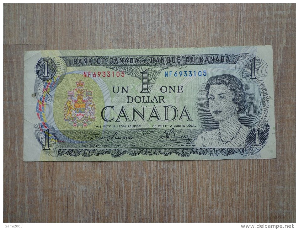 BILLET UN DOLLAR CANADA 1973 - Canada