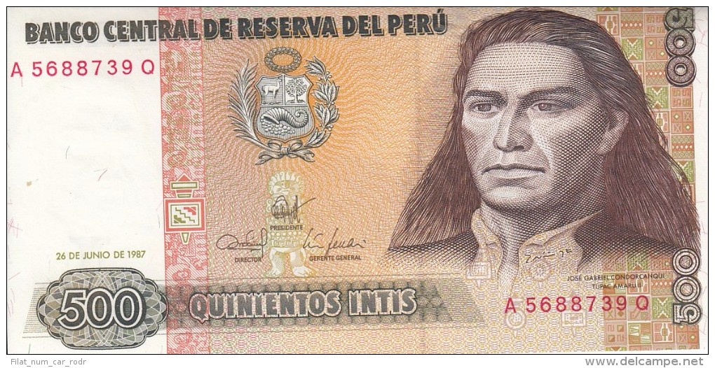 0046 BILLETE  PERU - Perú