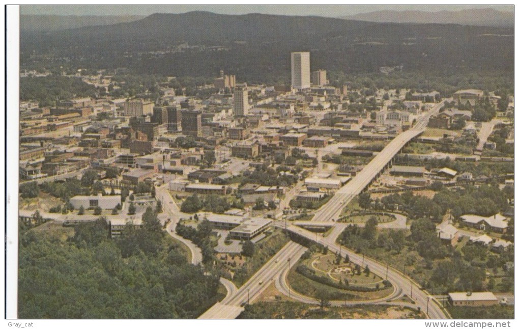 USA, Aerial View Of Business Section, Greenville, South Carolina, Unused Postcard [16498] - Greenville