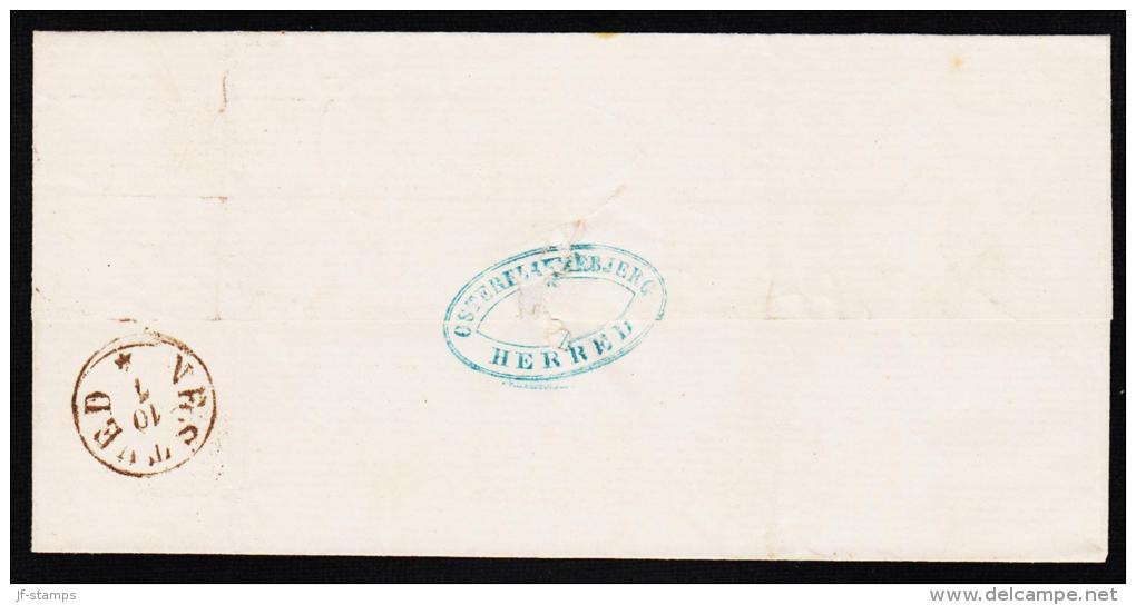 1871. Tjeneste. 2 Skilling Ultramarin.  Pair On Envelope To Næstved From FUGLEBJERG 231... (Michel: D1A) - JF192716 - Service