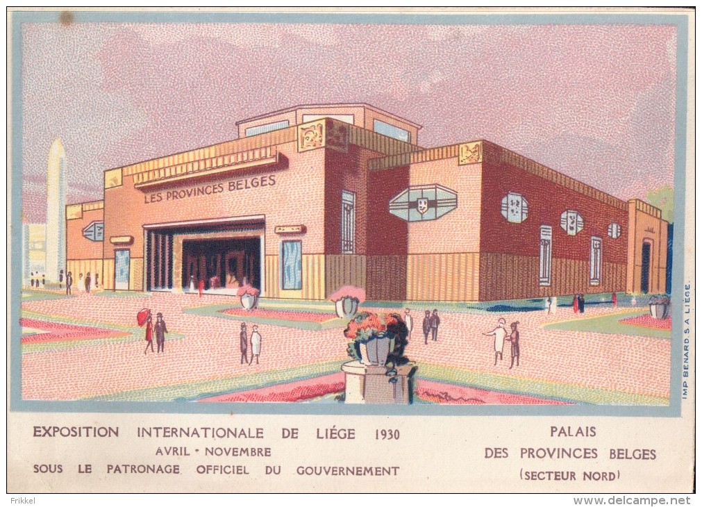 Liège 1930 Exposition Internationale Palais Des Provinces Belges - Luik