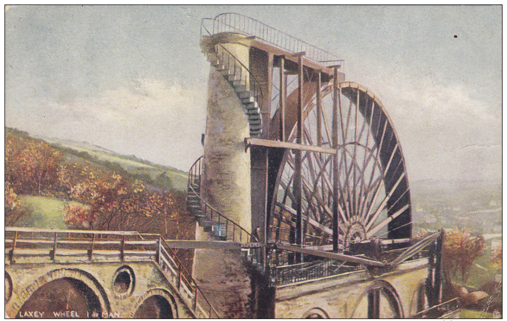 TUCK #1455; ISLE OF MAN, United Kingdom; Laxey Wheel, PU-1905 - Man (Eiland)