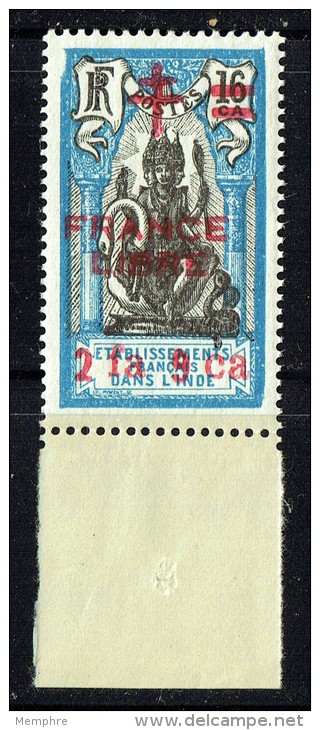 1942  Surcharge &laquo;France Libre&raquo; Et Valeur &laquo;2fa 9ca&raquo; Sur 16 Ca  Yv 189 ** MNH Superbe - Ungebraucht