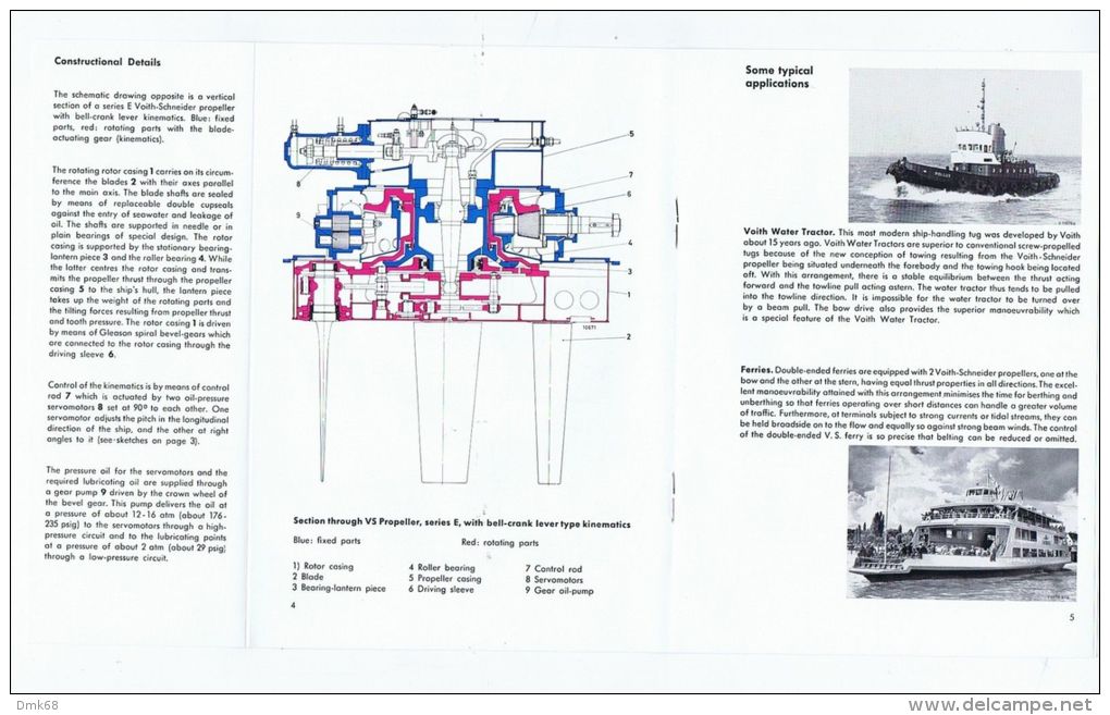 GERMANY - HEIDENHEIM - VOITH SCHNEIDER PROPULSION  - BROCHURE - 1960s - Altri & Non Classificati