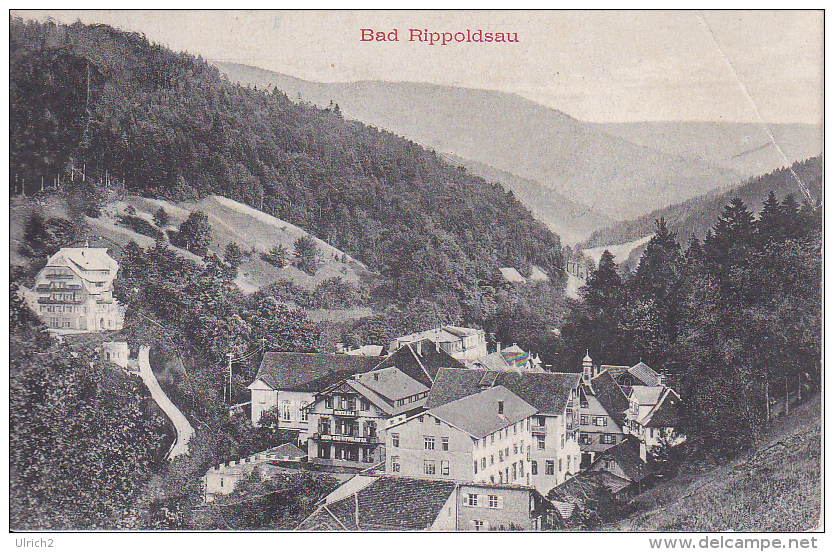 AK Bad Rippoldsau - Stempel Telephon- Und Posthilfsstelle Hotel Hirsch - 1911 (21152) - Bad Rippoldsau - Schapbach