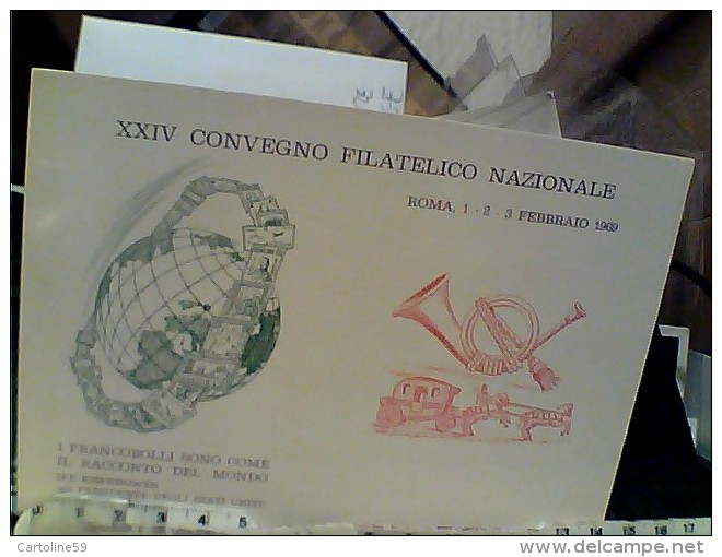 ROMA XXIV CONVEGNO FILATELICO  NAZIONALE 1969  N1969 FH9158 - Bourses & Salons De Collections