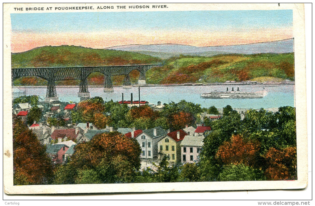 The Bridge At Poughkeepsie, Along The Hudson River - Hudson River