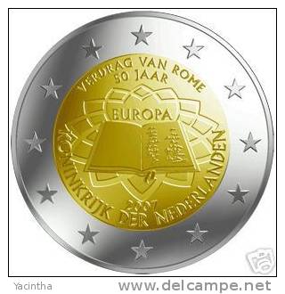 @Y@  Nederland    2  Euro  2007   Commemorative  UNC   ROME - Paises Bajos