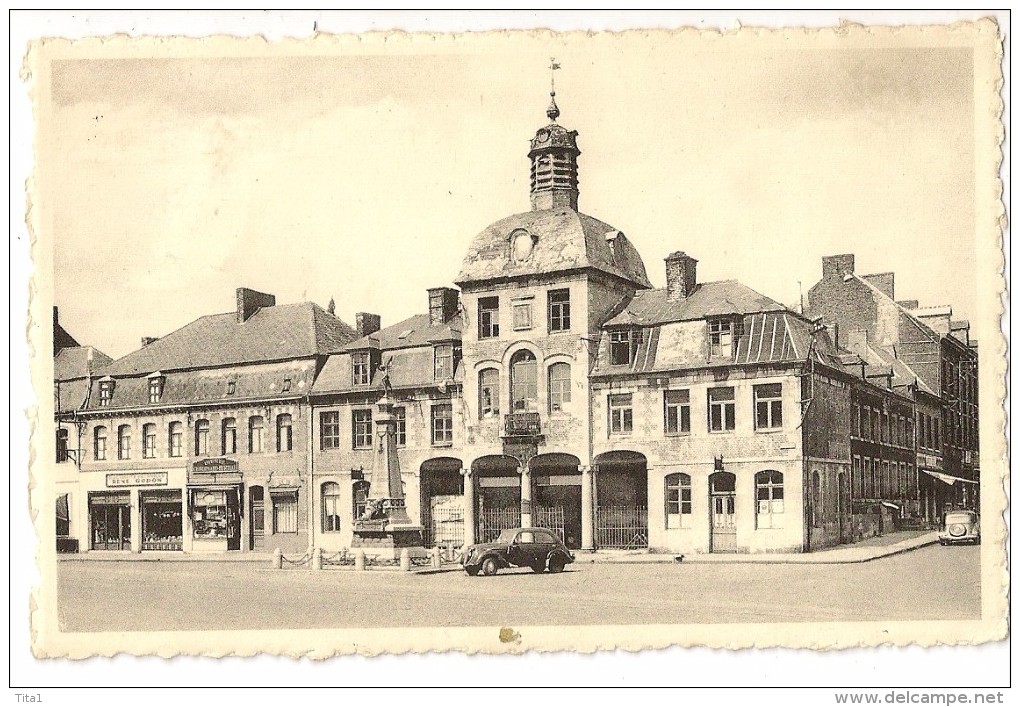 1- St-Ghislain - Monument Des Combattants Et Ancien Hôtel De Ville - Saint-Ghislain