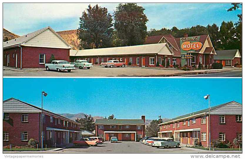 215055-Idaho, Pocatello, Bidwell's Motel & Apartments, Multi-View, 50s Cars, Eric J. Seaich By Koppel No 64746 - Pocatello