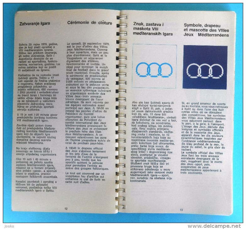 MEDITERRANEAN GAMES 1979. Programme & Guide * Jeux Mediterraneens Giochi Del Mediterraneo Juegos Mediterráneos Programma - Bücher