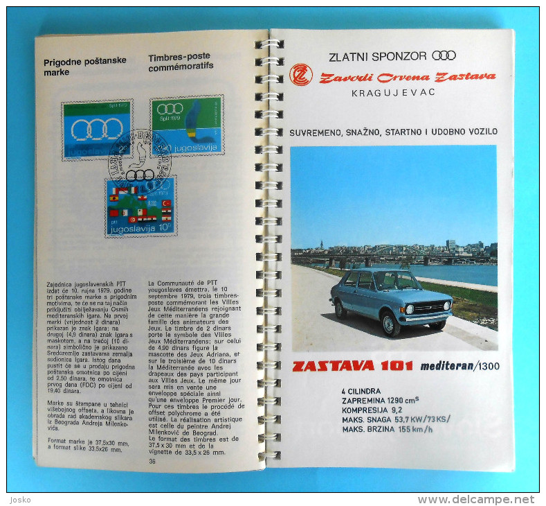 MEDITERRANEAN GAMES 1979. programme & guide * Jeux Mediterraneens Giochi del Mediterraneo Juegos Mediterráneos programma