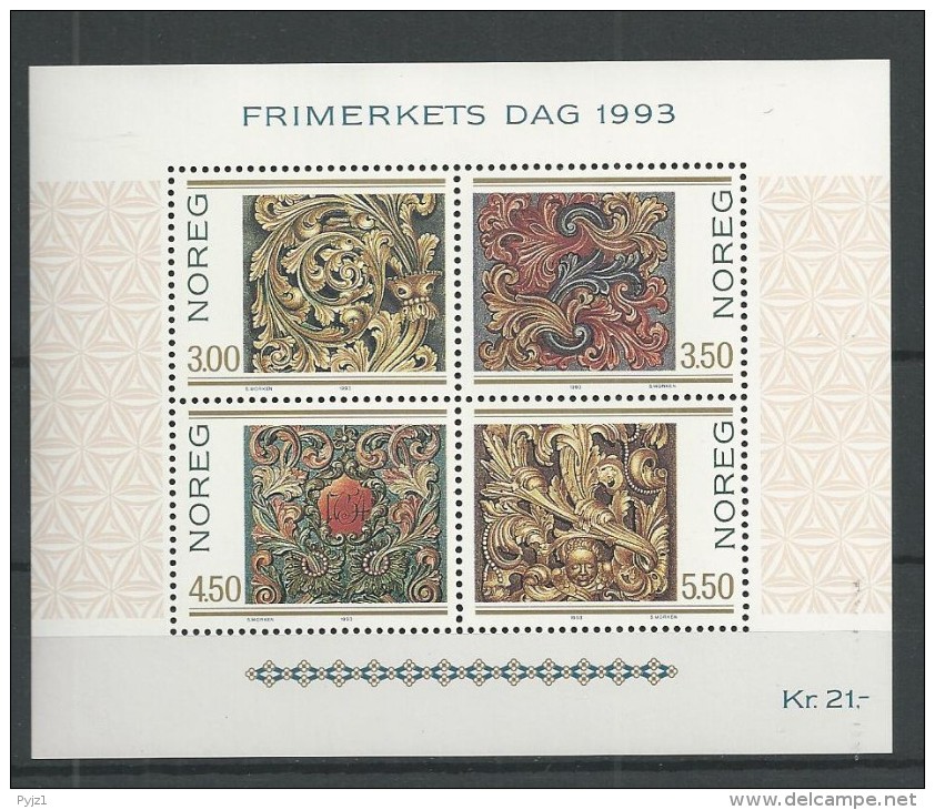1993 MNH Norway, Postfris** - Blocks & Sheetlets