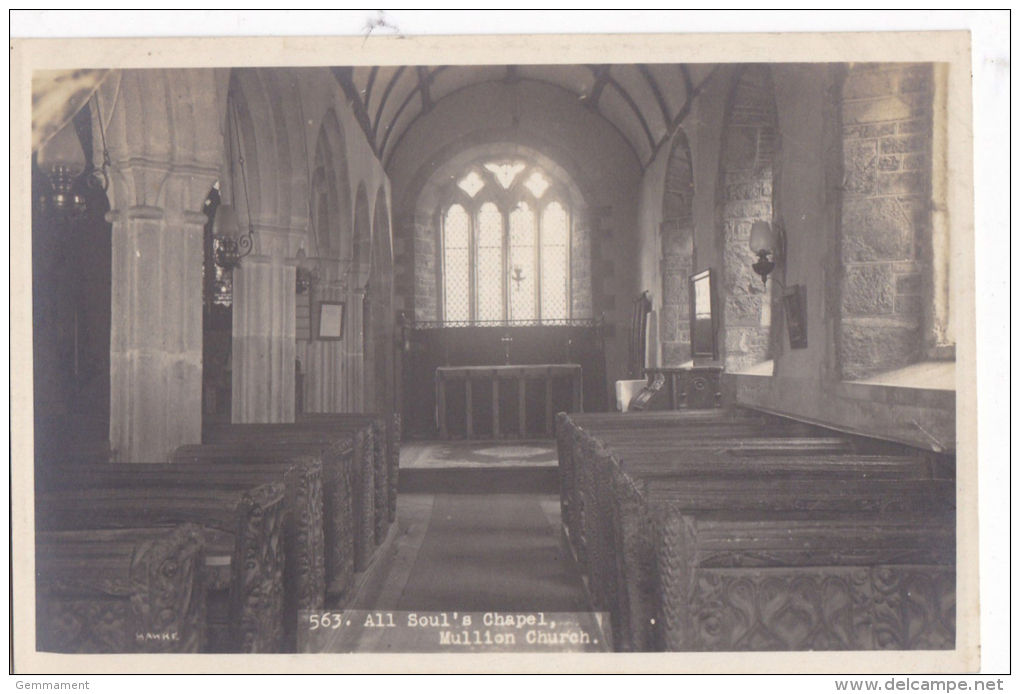 MULLION CHURCH - ALL SOULS CHAPEL - Other & Unclassified